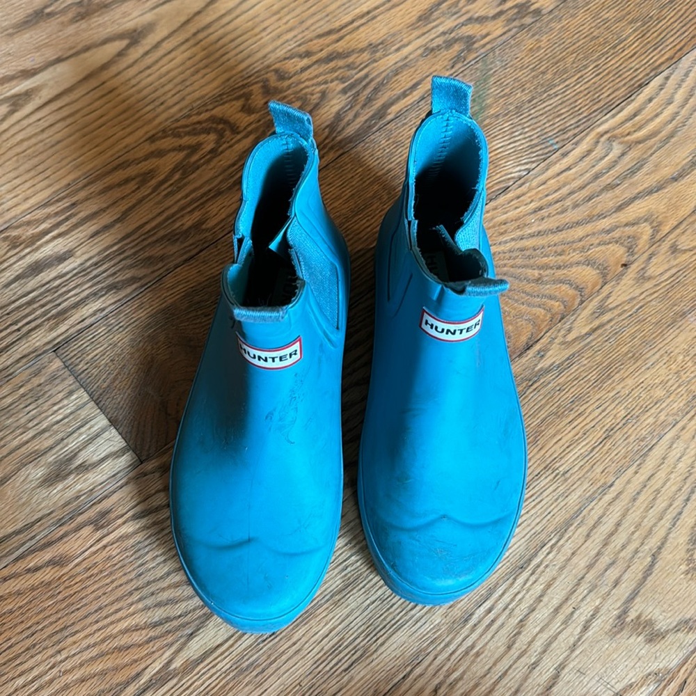 Hunter Blue Spruce Matte Boots // Size 1